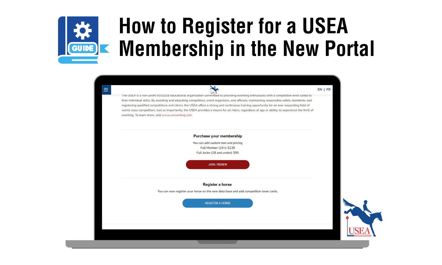 How to Register for a USEA Membership in the New Portal