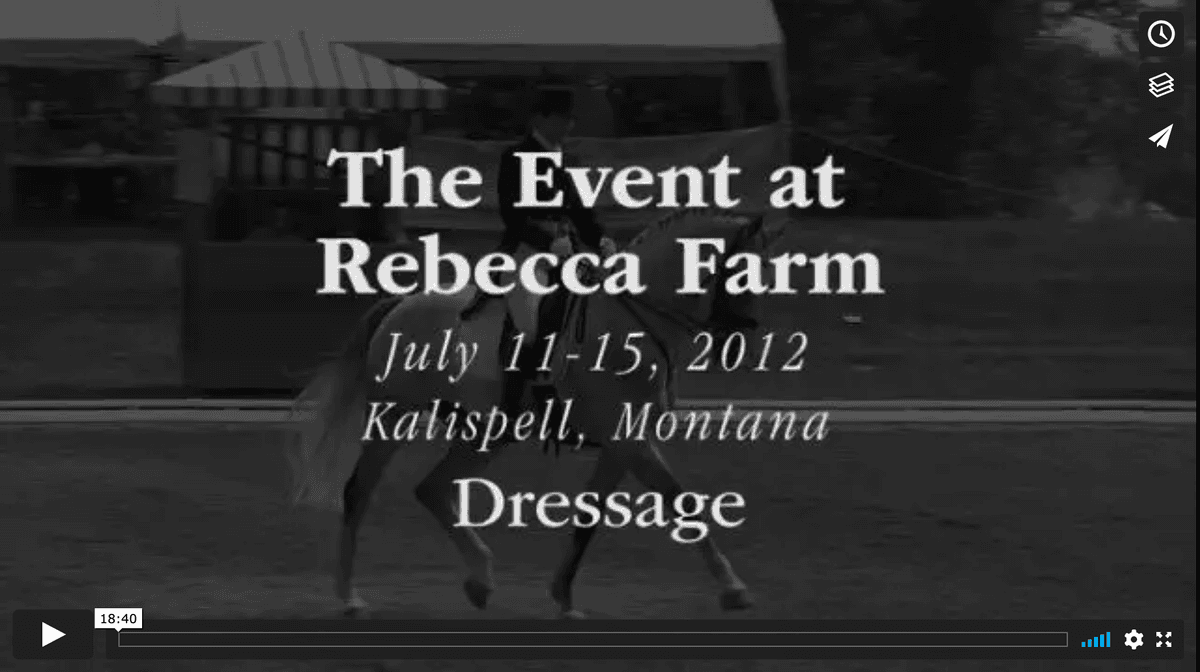2012 Event at Rebecca Farm: Dressage