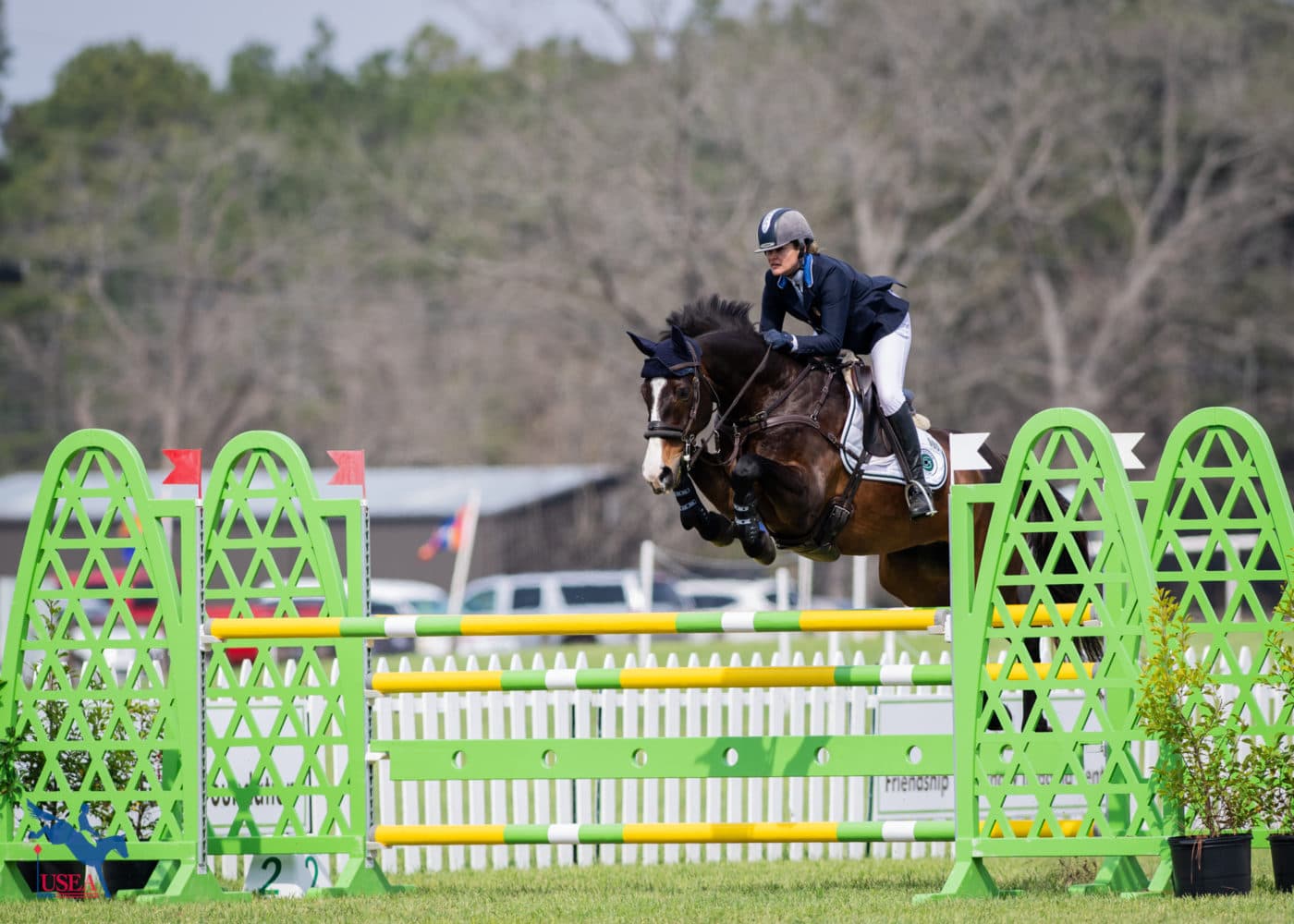 Katherine Coleman and ESI Baltic Breeze are in third place. USEA/Lindsay Berreth photo