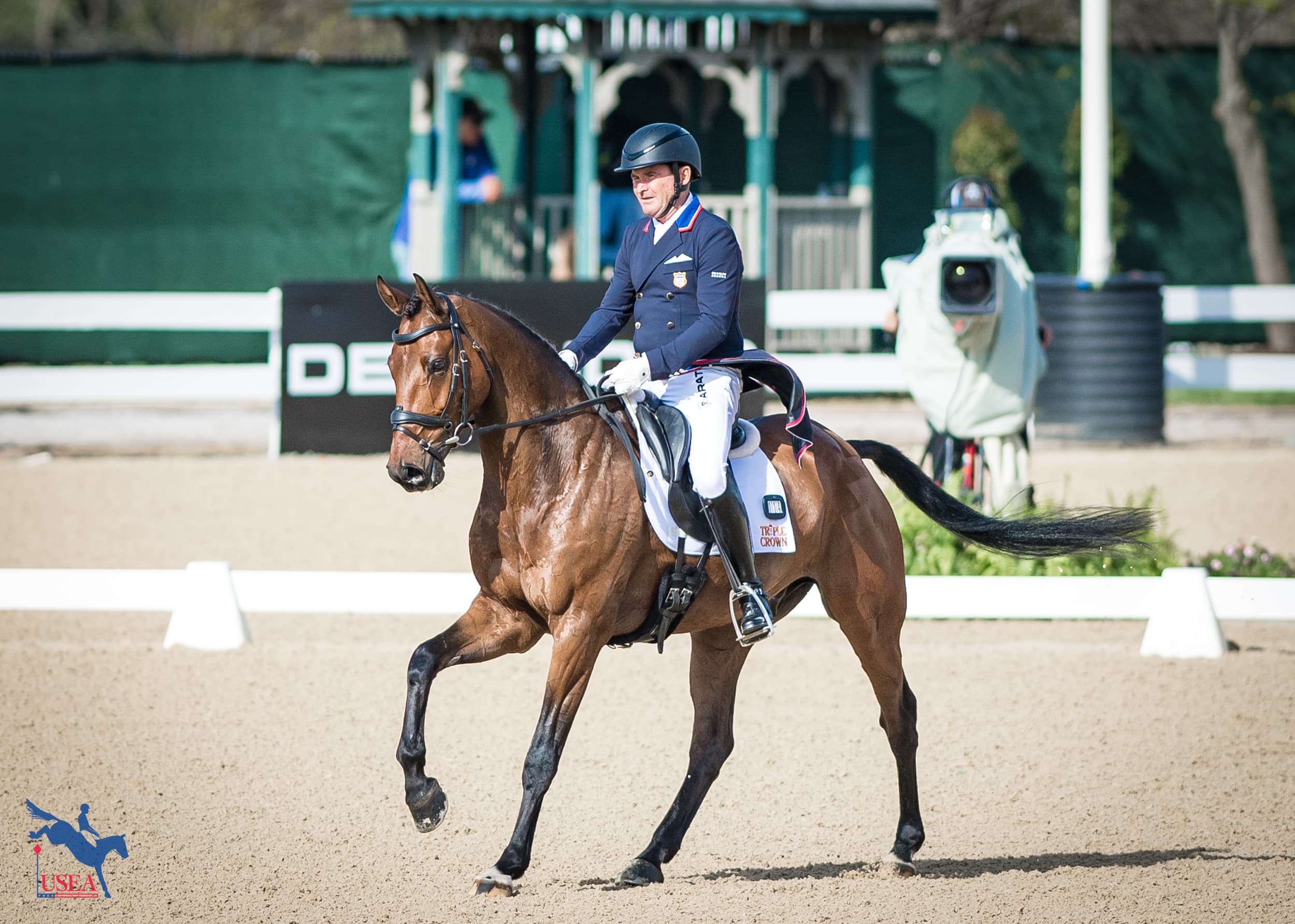 Phillip Dutton and Denim are leading the Cosequin CCI4*-S. USEA/Lindsay Berreth photo