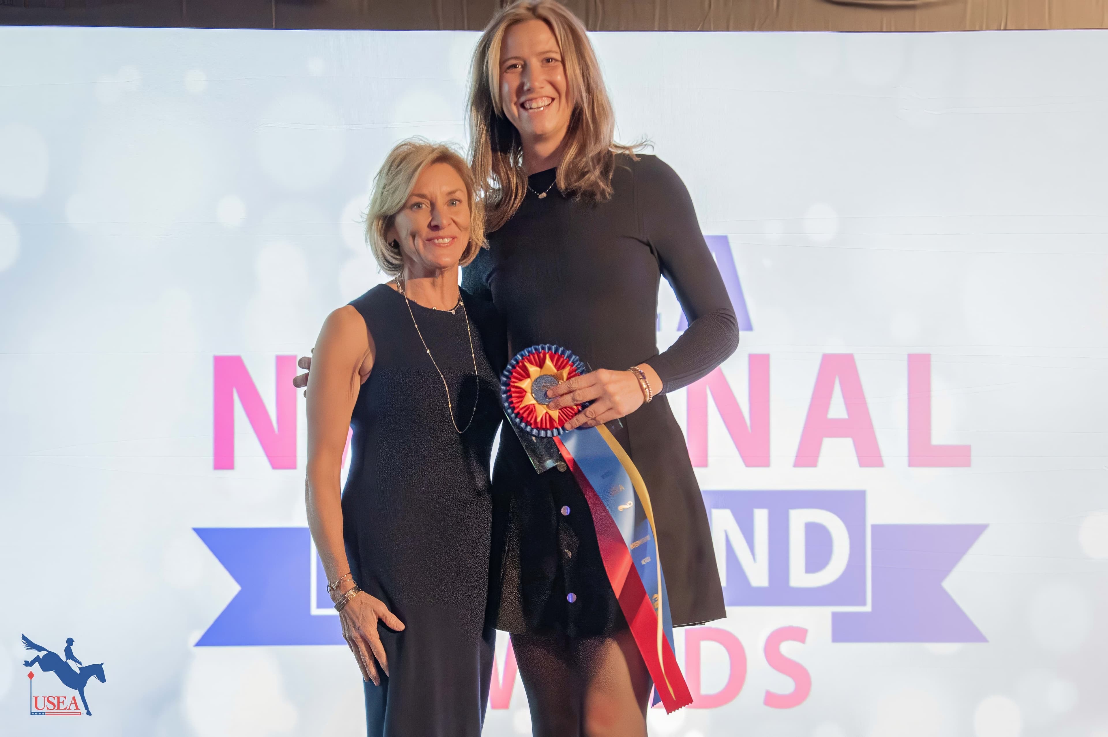 Conner was named the 2025 USEA Intermediate Horse of the Year, and rider Isabelle Bosley accepted the award. USEA/Meagan DeLisle photo