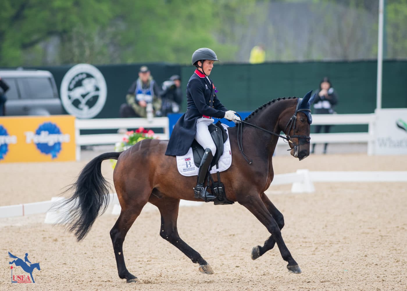 Close on Martin’s heels, Tom McEwen and Brookfield Quality produce a fantastic test to earn a 26.2 and secure third place going into cross-country. USEA/Lindsay Berreth photo