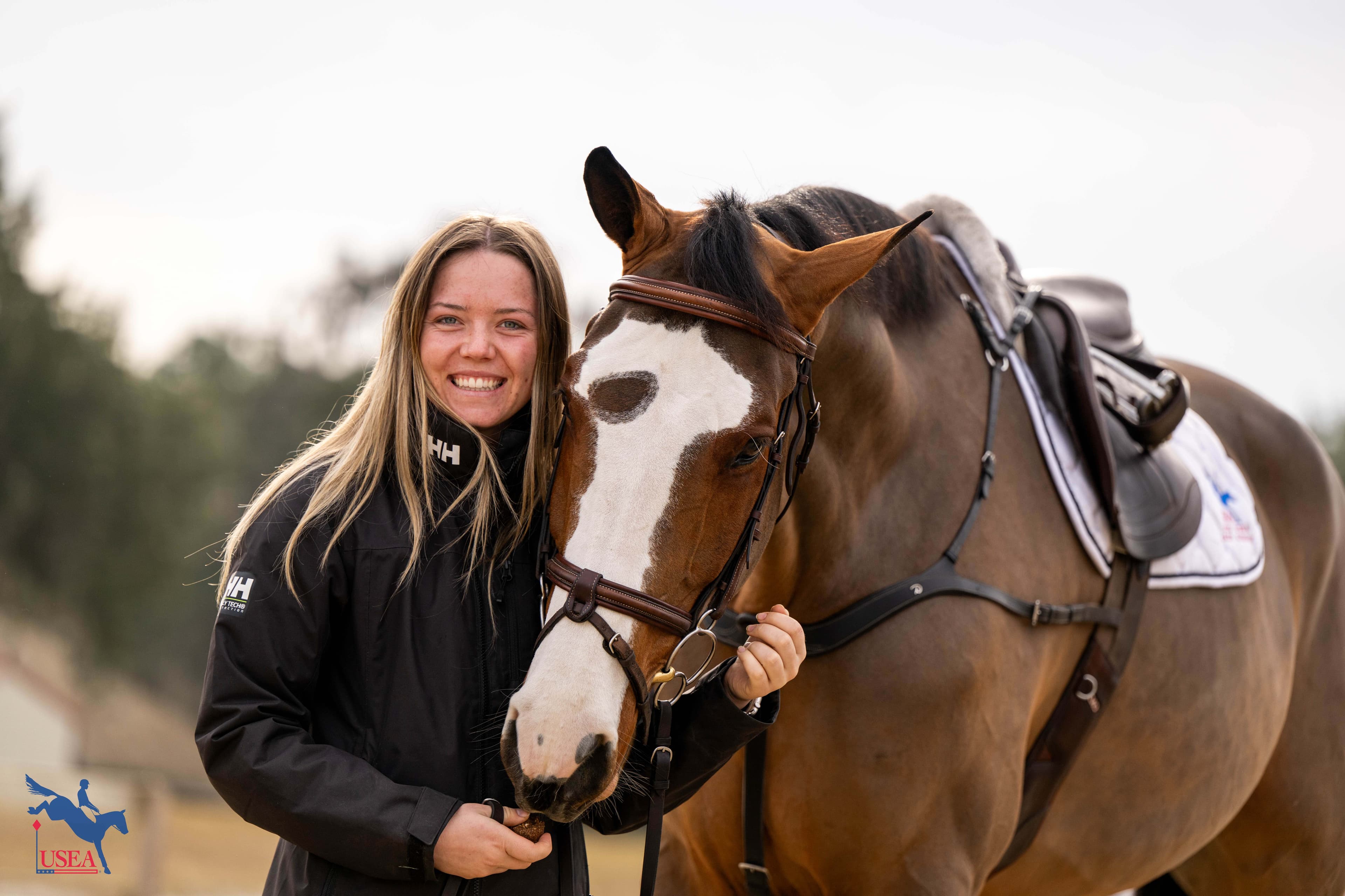 Coco Ramkowsky generously lent her horse as a catch ride. USEA/Atalya Boytner photo