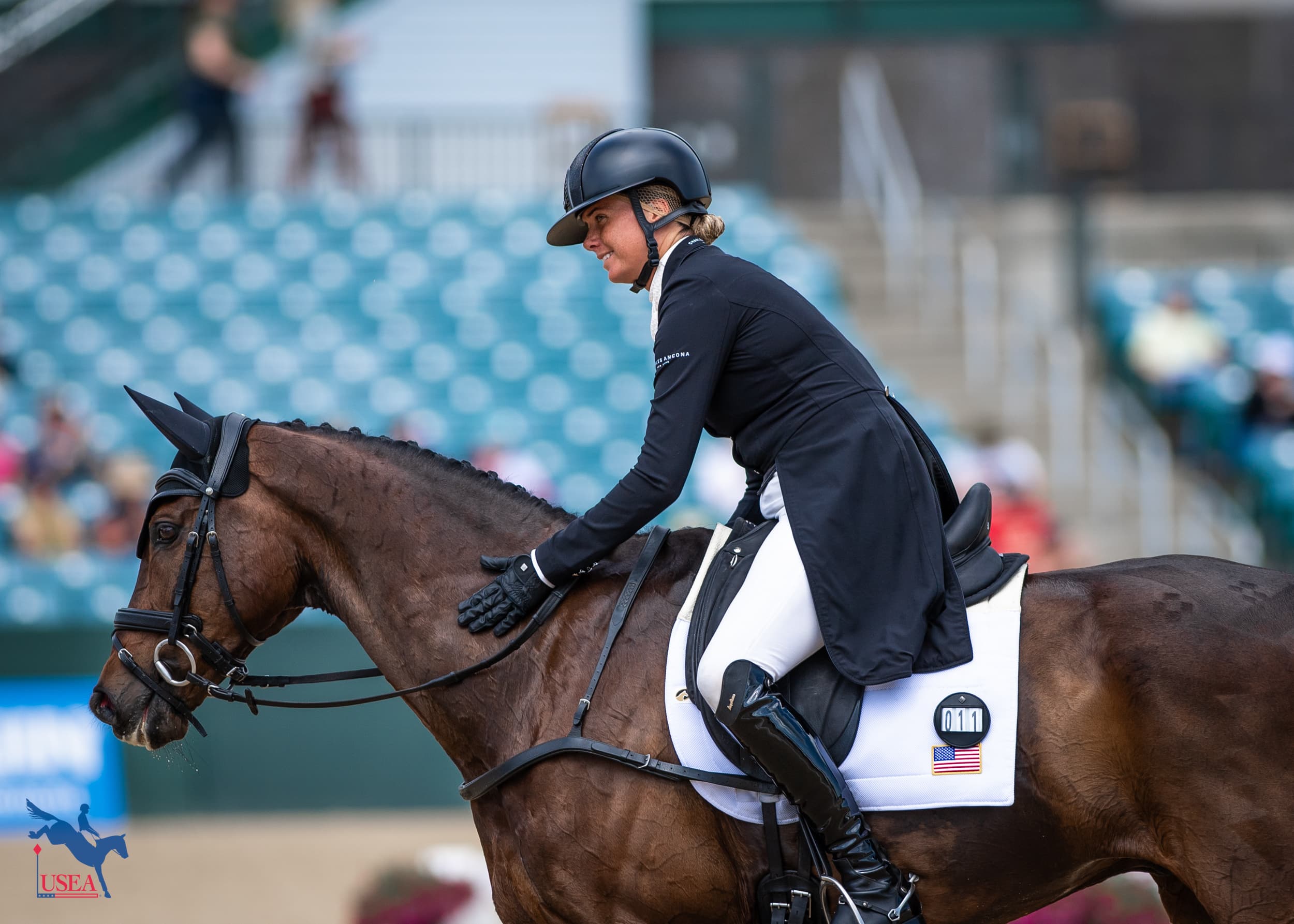 Caroline Pamukcu and HSH Double Sixteen are in 14th place. USEA/Lindsay Berreth photo