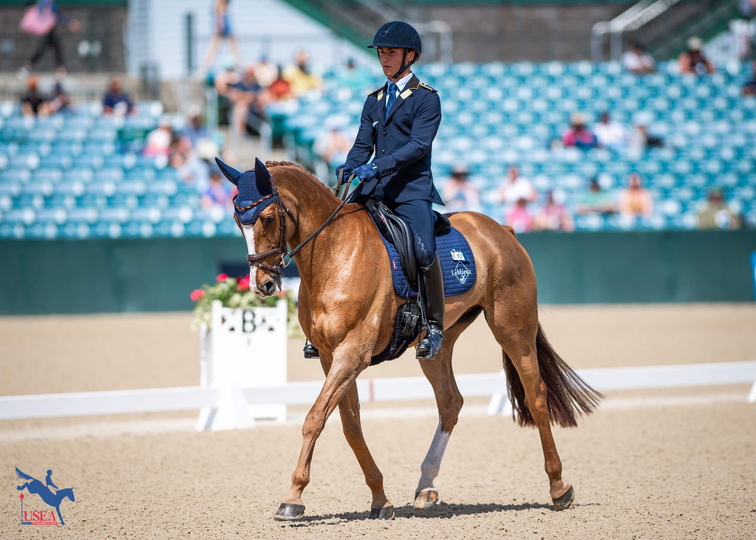Calvin Böckmann and The Phantom Of The Opera are in seventh. USEA/Lindsay Berreth photo