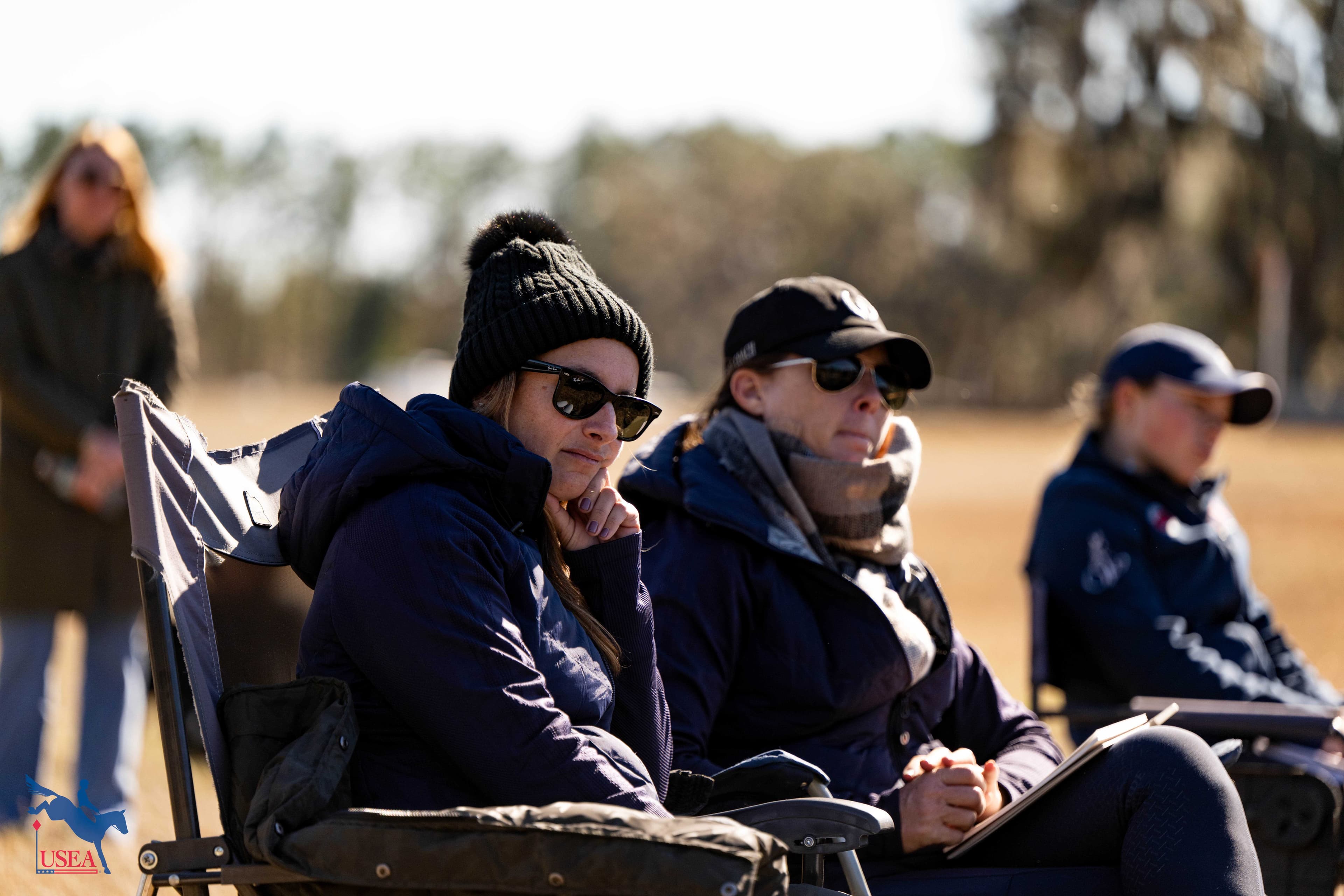 EA21 coaches Rebecca Brown and Ashley Johnson. USEA/Atalya Boytner photo