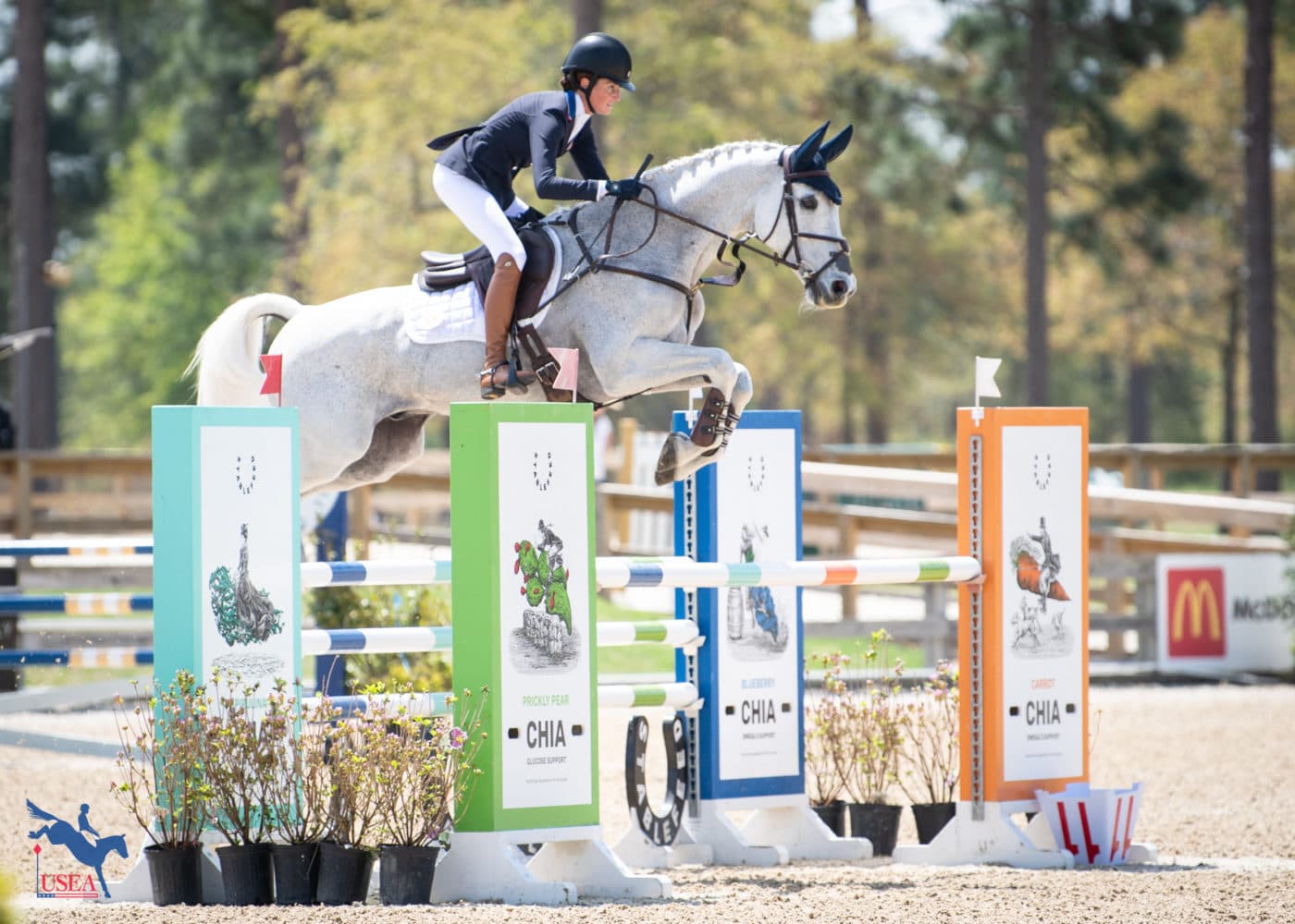 Emily Hamel and her flying Corvett had a good final prep before Kentucky. USEA/Lindsay Berreth photo